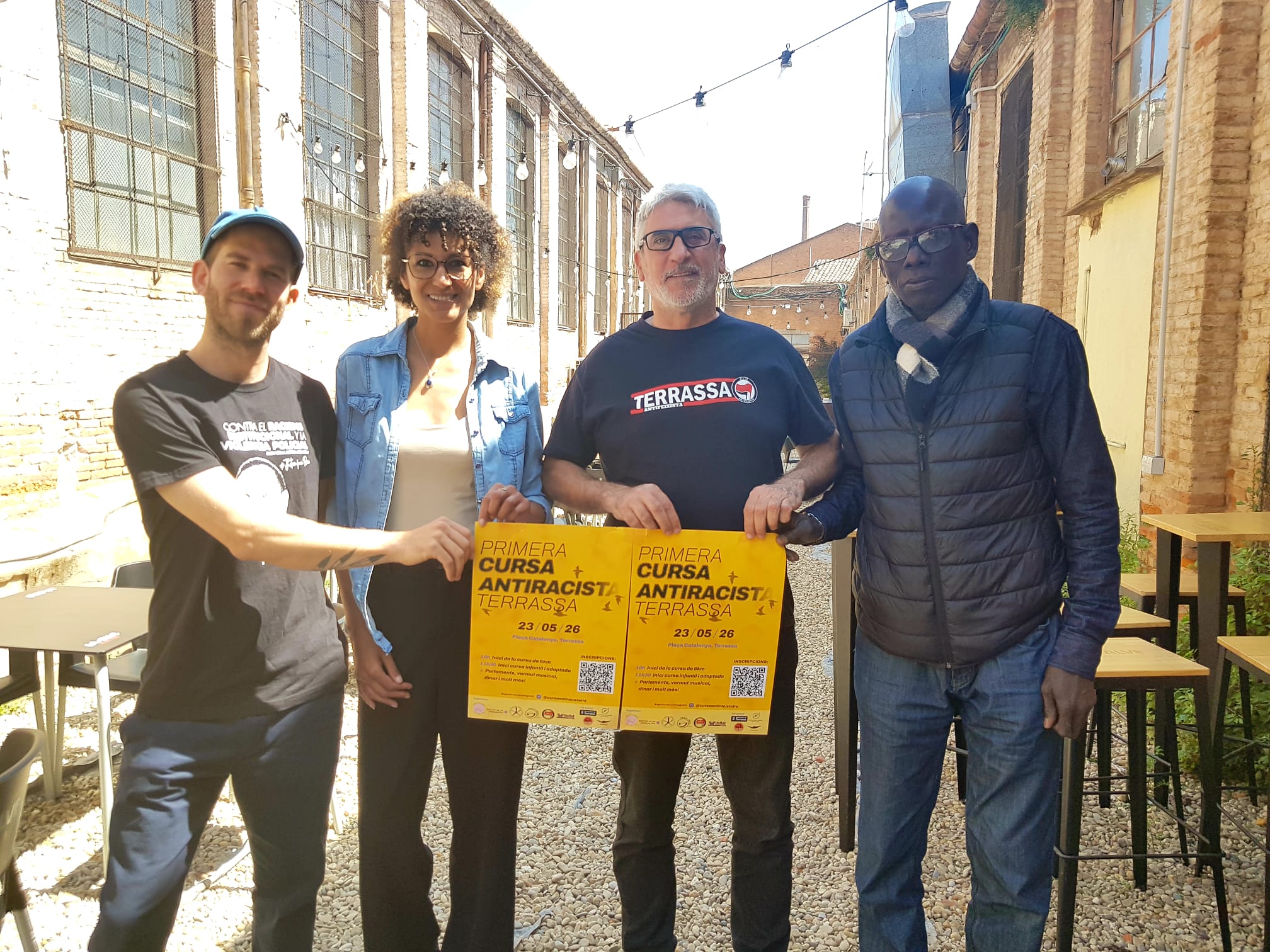 Acte de presentació de la primera Cursa Antiracista de Terrassa | Lluïsa Tarrida