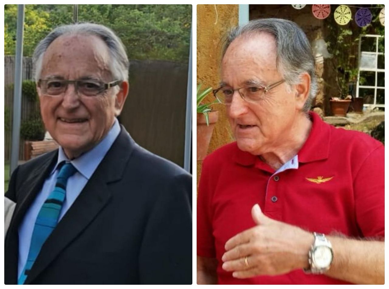 Les dues imatges de Lluís Labòria que figuraven a l'anvers i revers del recordatori en el seu funeral | MT