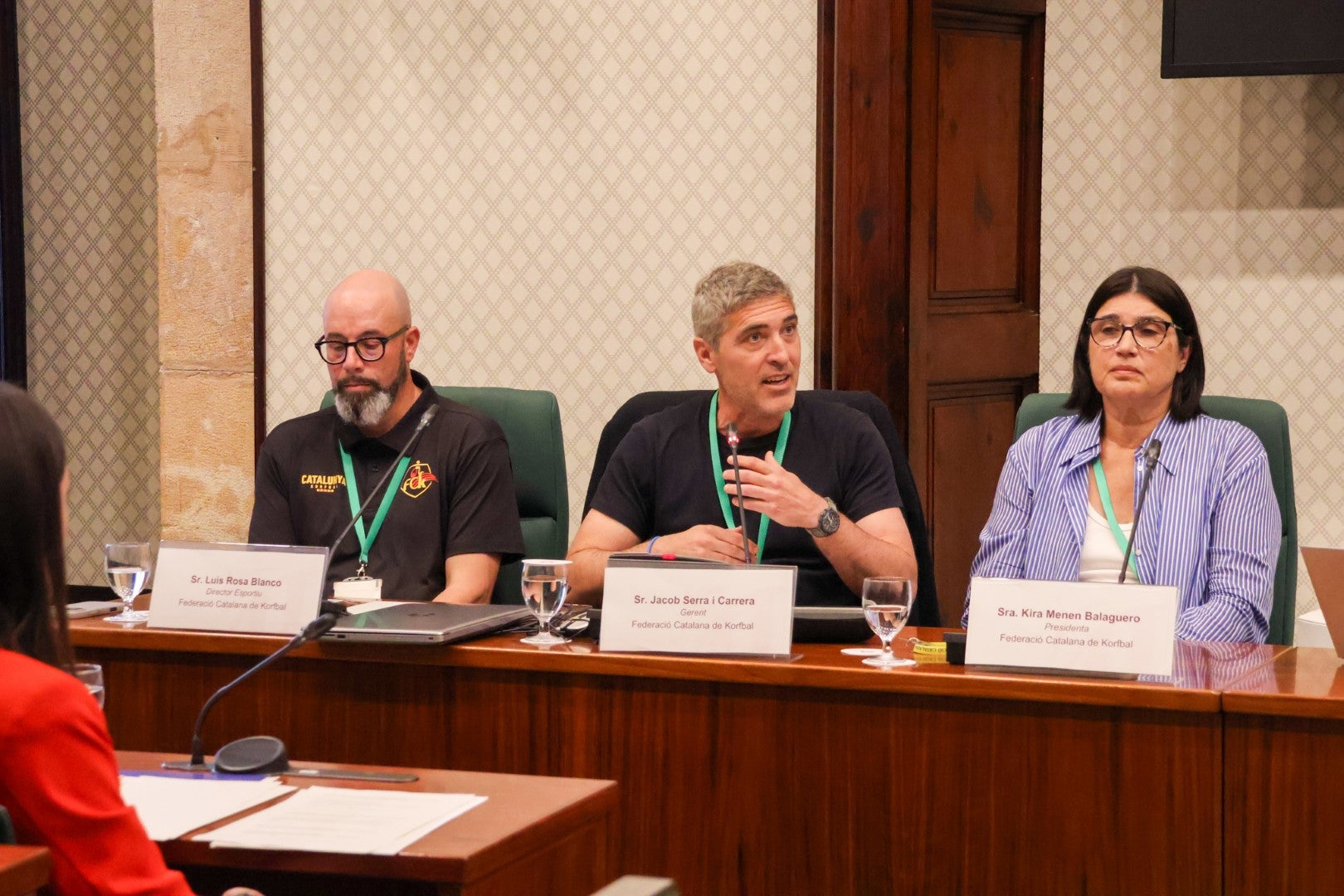 Representants de la Federació Catalana de Korfbal a la Comissió d'Esports al Parlament de Catalunya | FCK