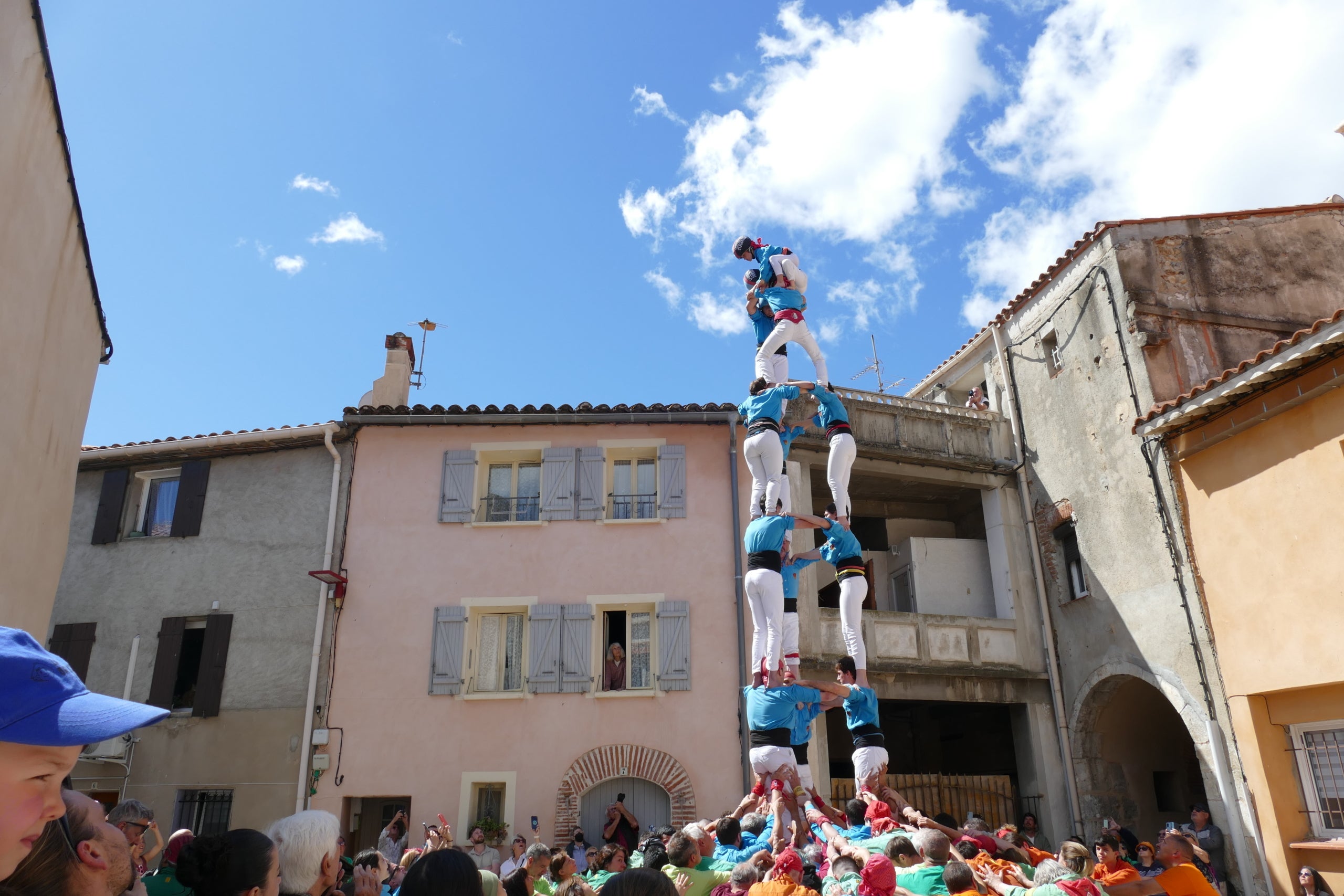3d7 de Castellers de Terrassa a la diada Identi'cat a Baó (Catalunya Nord) | CdT