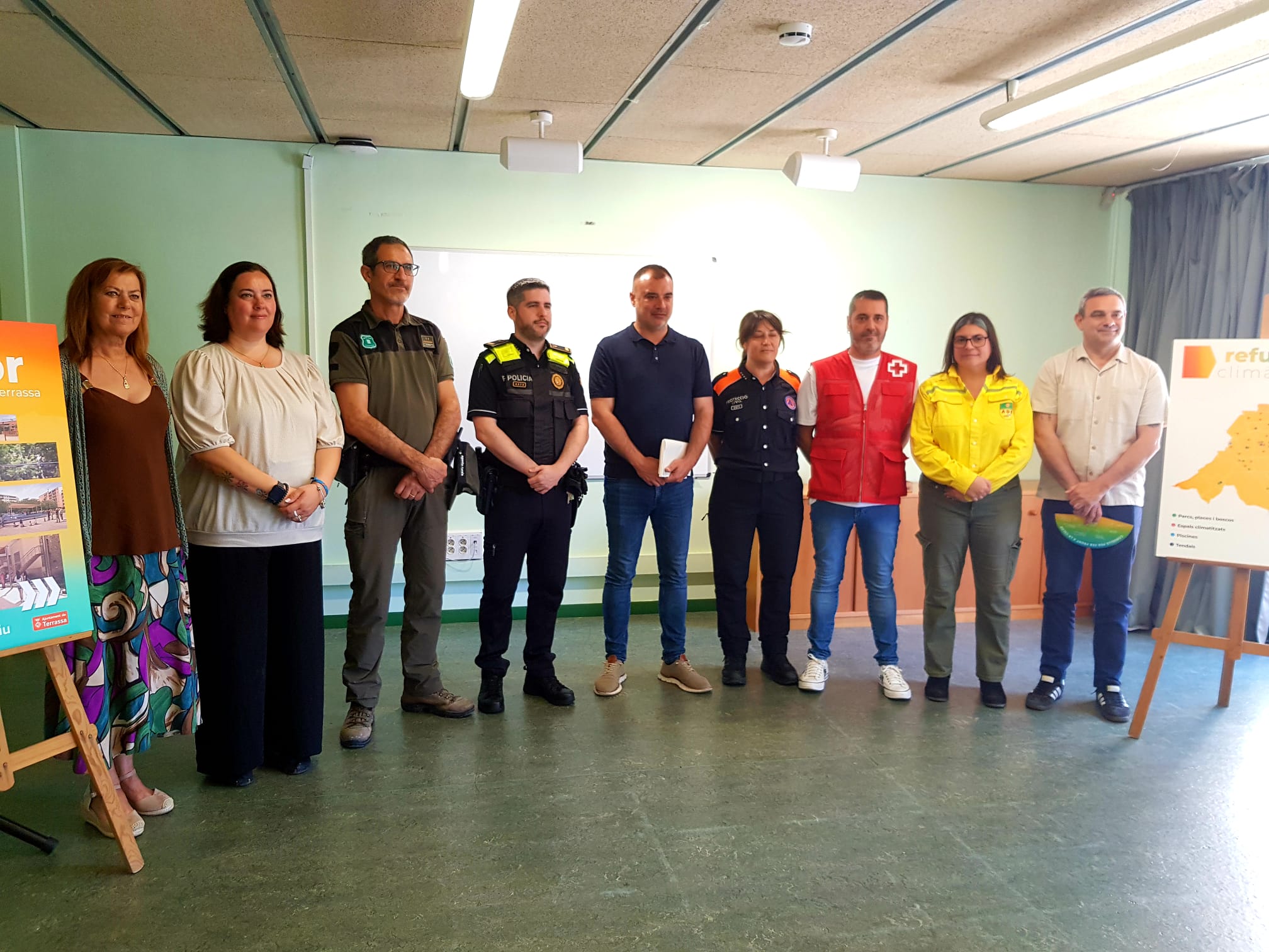 Acte de presentació de les mesures contra la calor aquest estiu a Terrassa | Lluïsa Tarrida
