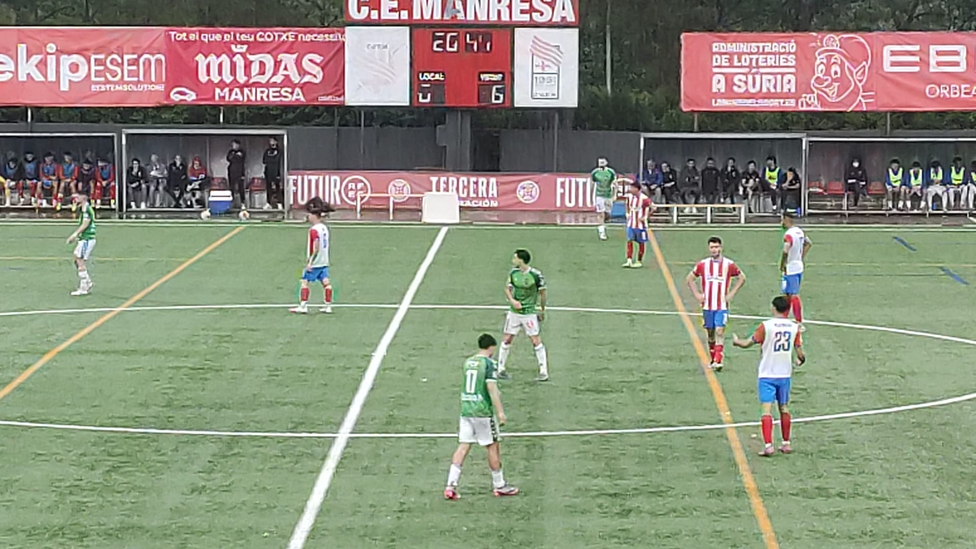Imatges del partit entre Manresa i San Cristóbal / Cedida