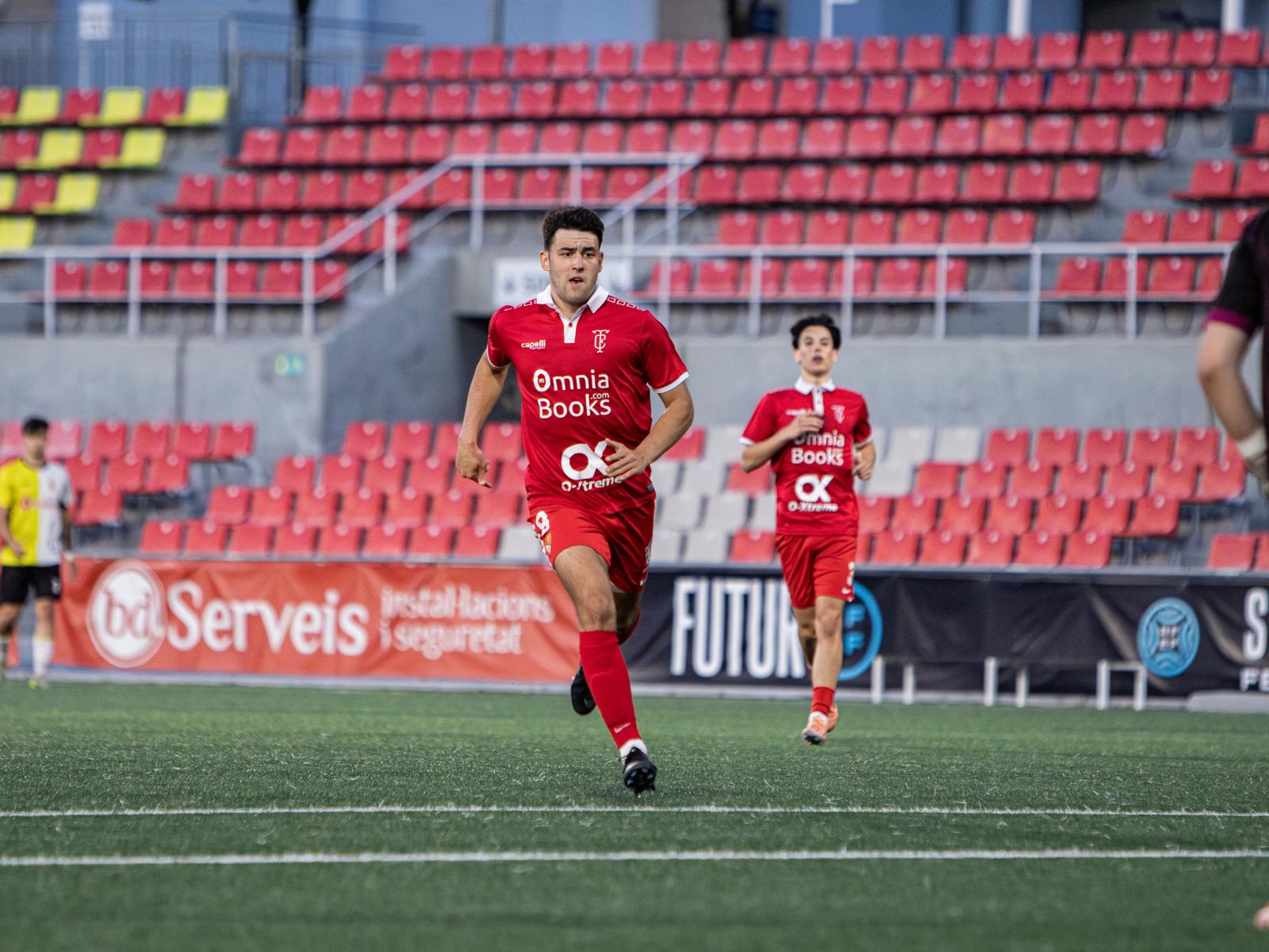 Pau Santanach, davanter del Terrassa B que aquesta temporada ha aconseguit 31 gols | Cedides