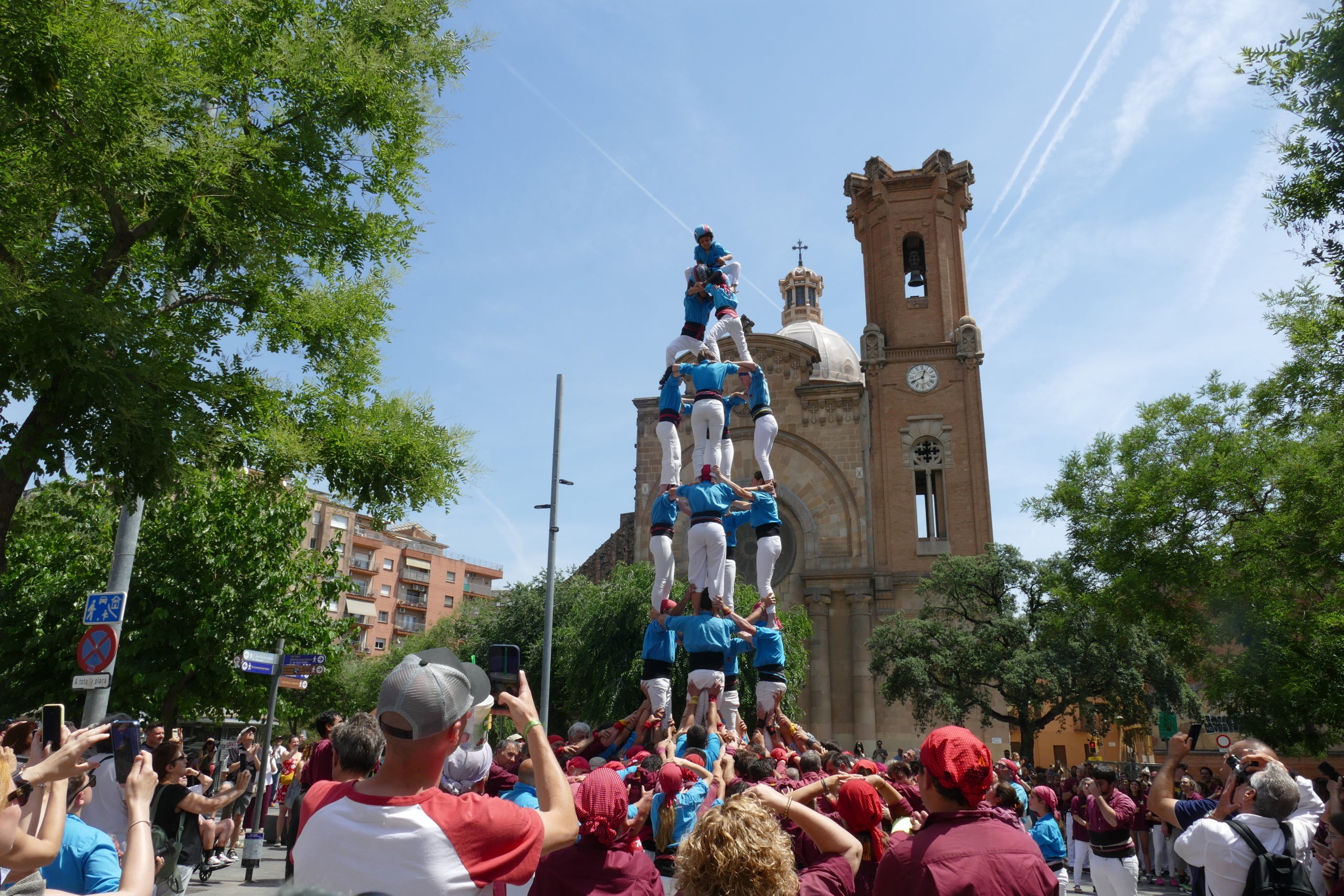 4d7 dels Castellers de Terrassa a Sant Andreu | CdT 