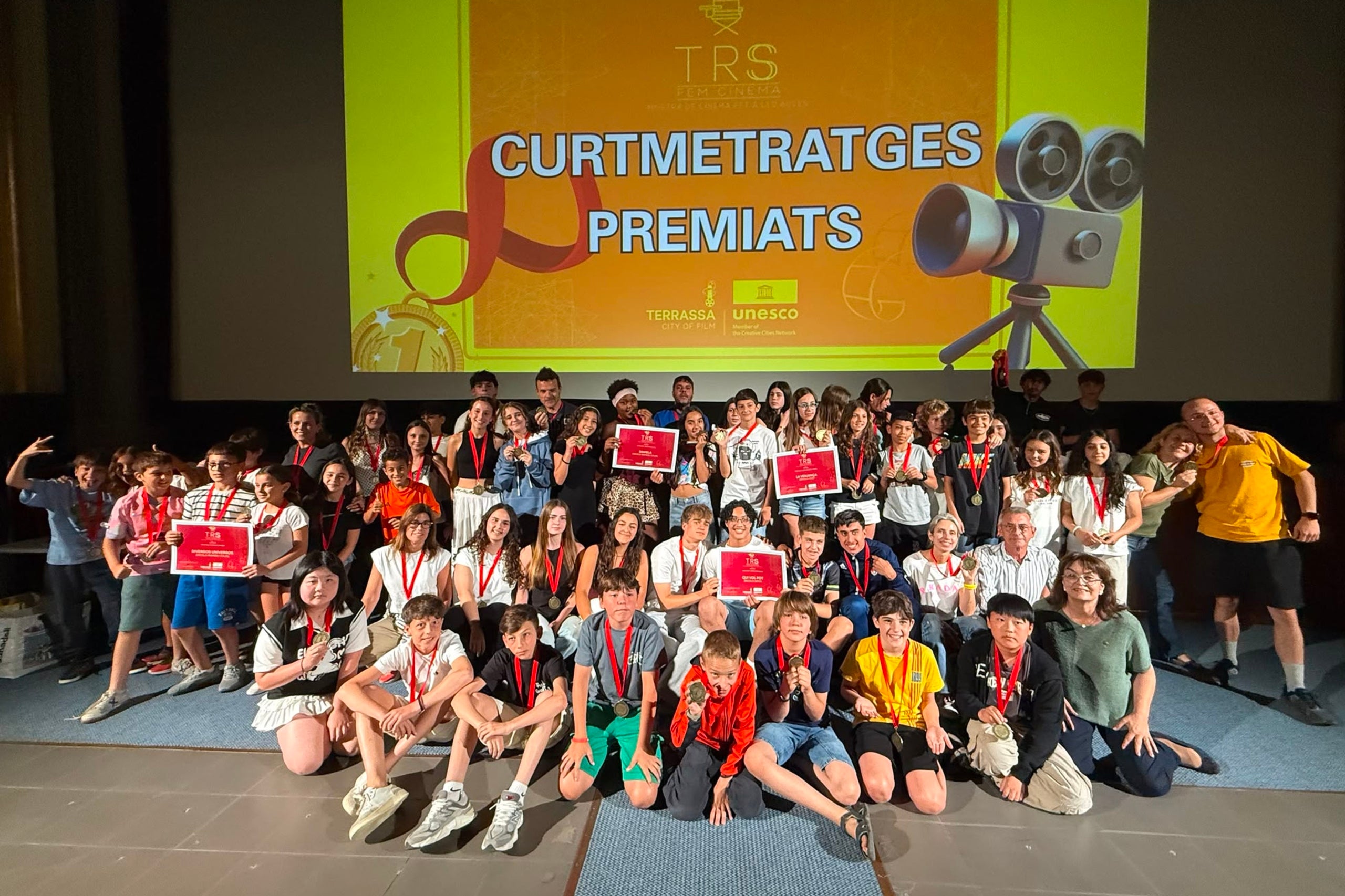 Premiats al 'TRS Fem Cinema! - 6a Mostra de cinema fet a les aules' | Aj. Terrassa