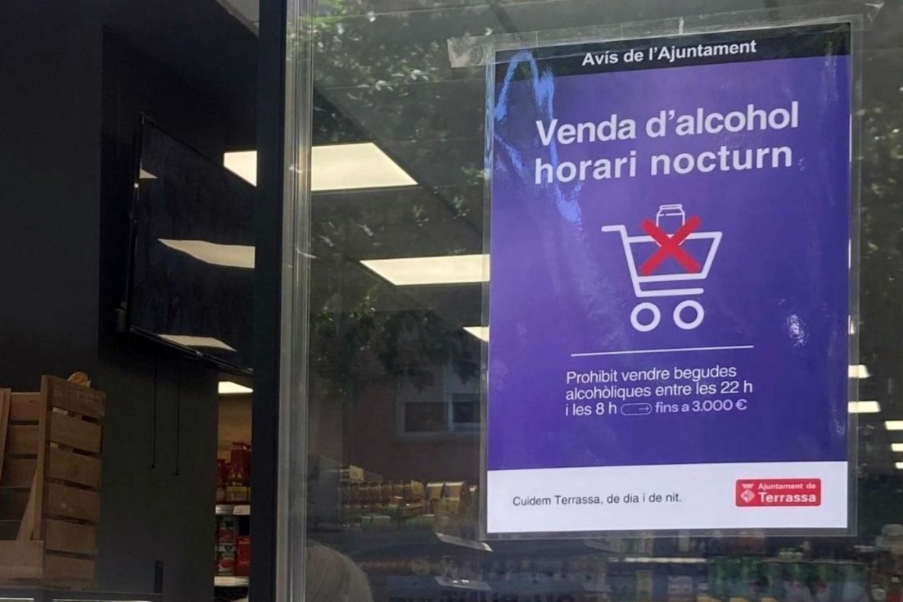 Campanya informativa sobre els riscos de la venda d'alcohol en horari nocturn | Aj. Terrassa