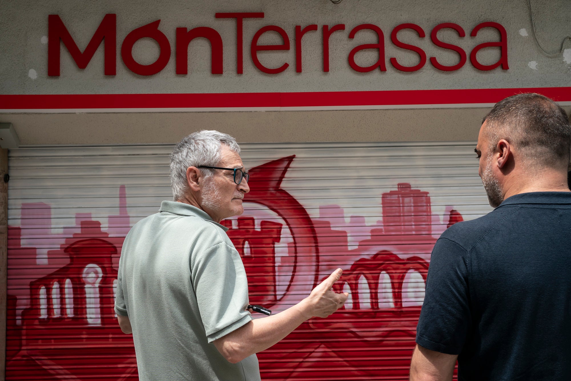 Visita de l'alcalde Jordi Ballart, a la redacció del Món Terrassa. 02.06.2026 | Mireia Comas
