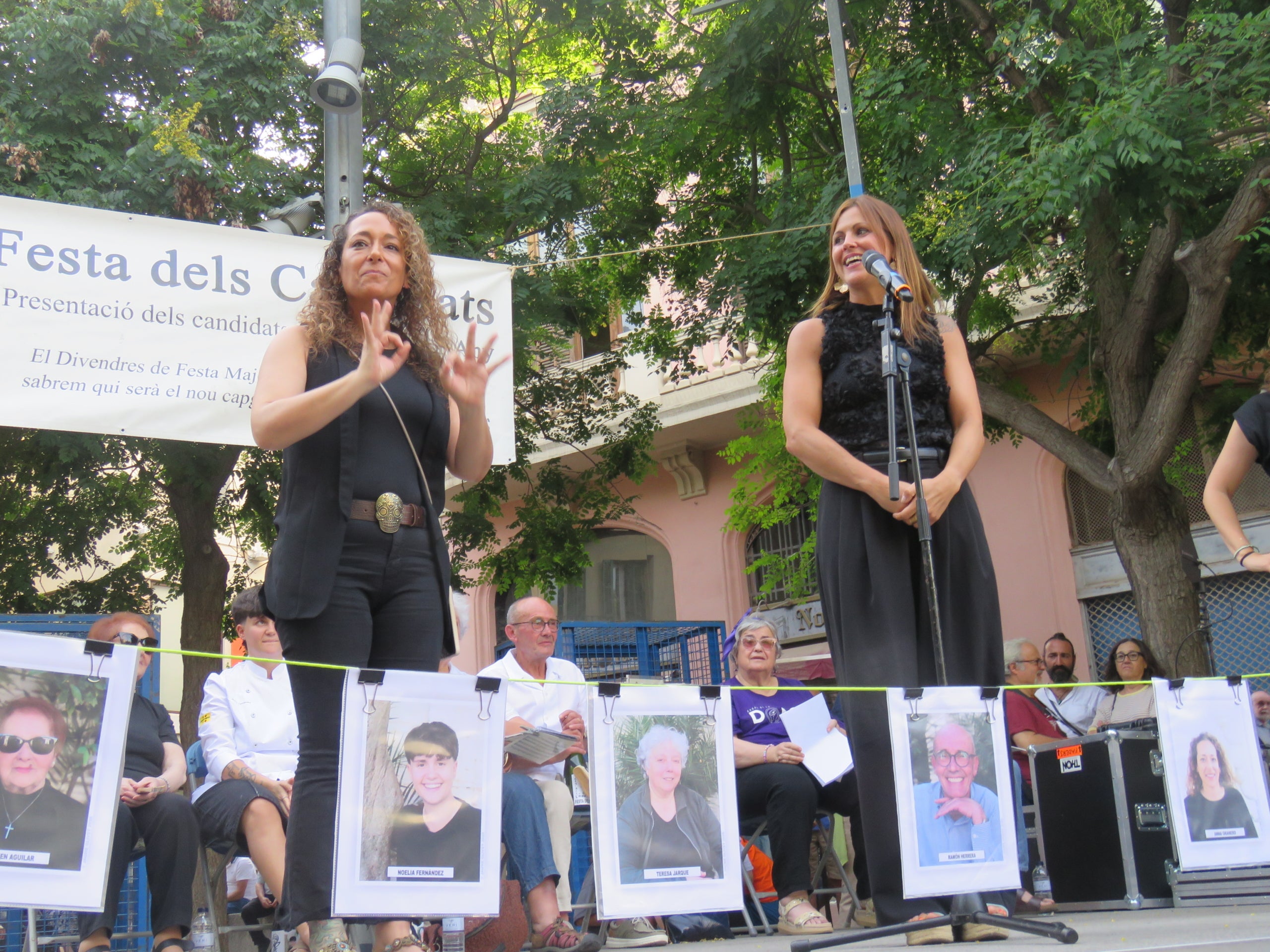 Carmen Aguilar, Noelia Fernández, Teresa Jarque, Ramón Herrera, Anna Granero, Mercè Gómez i Ramon Grimalt són els Capdidats a Capgròs del 2026. Tots ells han defensat la seva candidatura en un acte celebrat a la plaça Vella