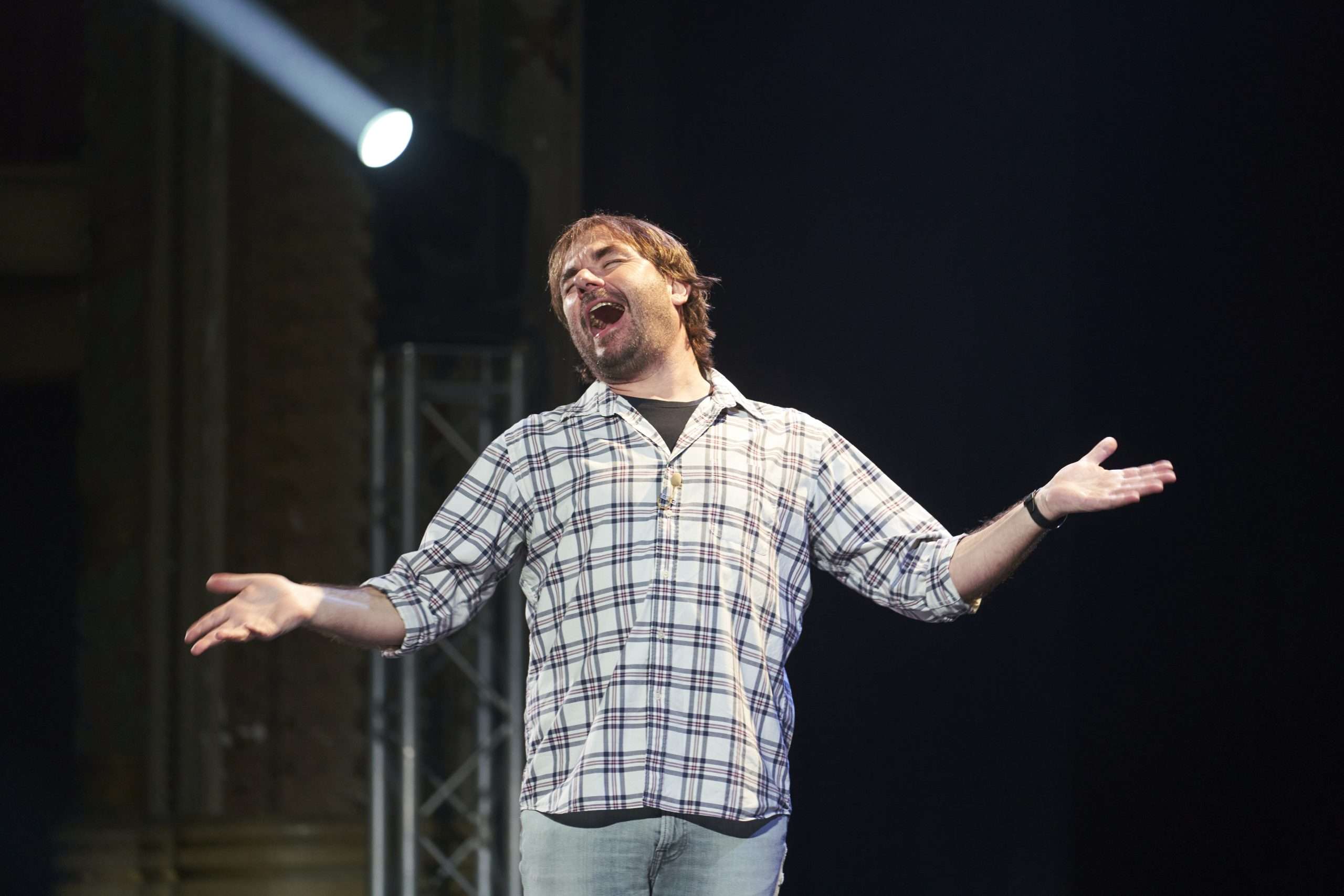 Quim Masferrer en l'espectacle 'Bona gent' | Q,M web