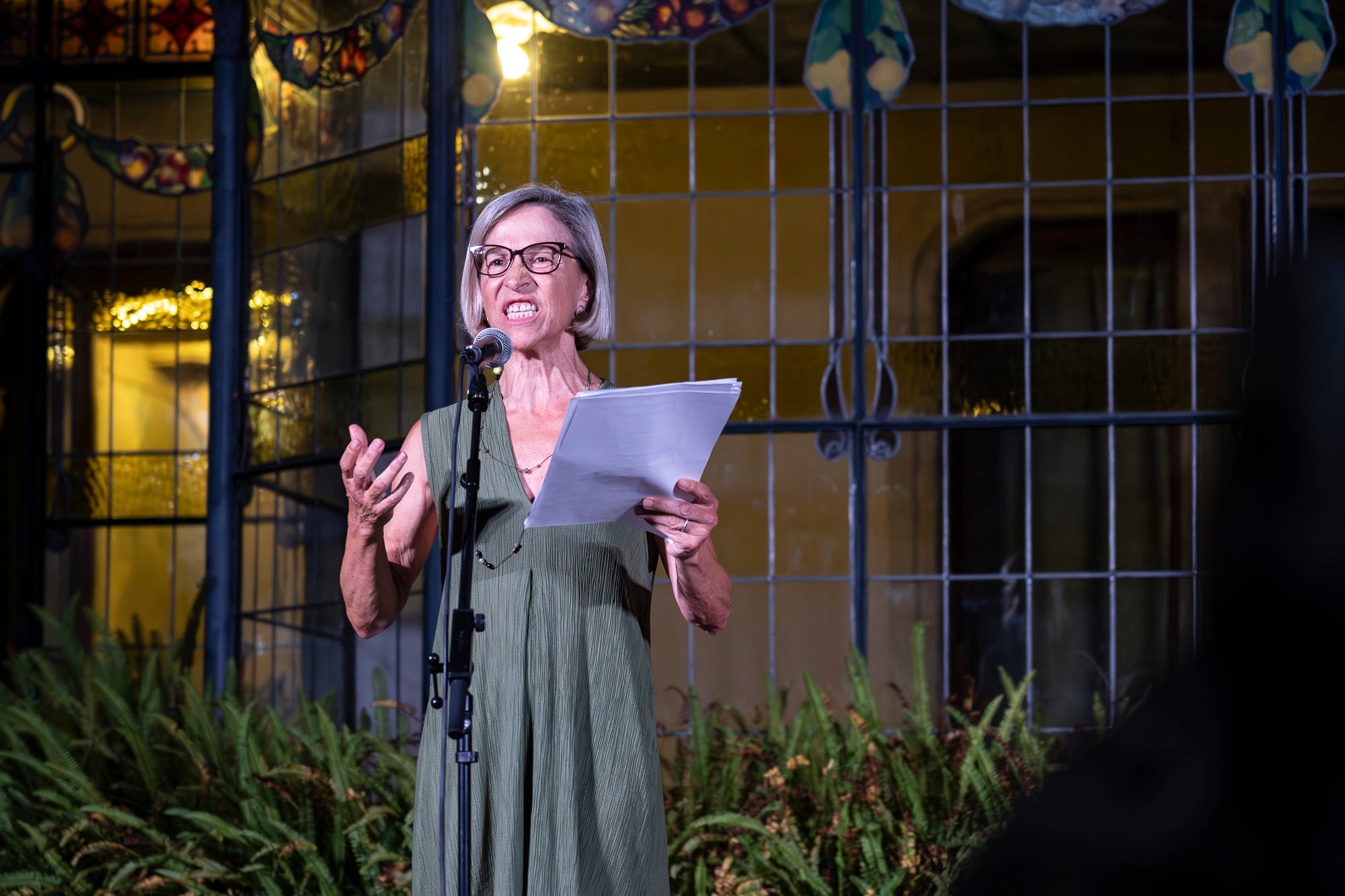 Terrassa va acollir ahir divendres, 3 de juliol, la Nit de la Poesia als Jardins de la Casa Alegre de Sagrera, un dels esdeveniments culturals més destacats de la programació Festa Major de Terrassa. Enguany, la jornada va tractar d'un recital basat en les traduccions de Stefan Zweig i Joan Vinyoli i va comptar amb les interpretacions de Rosa Cadafalch, Marissa Josa i Joan Grimalt al piano | Mireia Comas