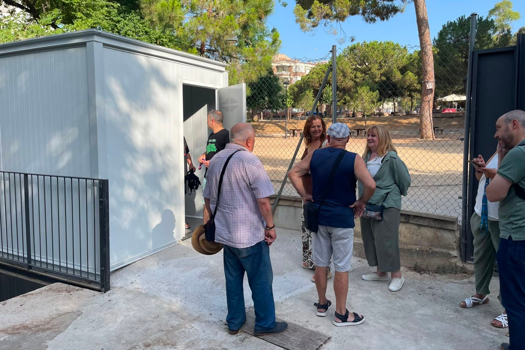 Visita a les obres del nou mòdul al Parc de Sant Jordi | Aj. Terrassa