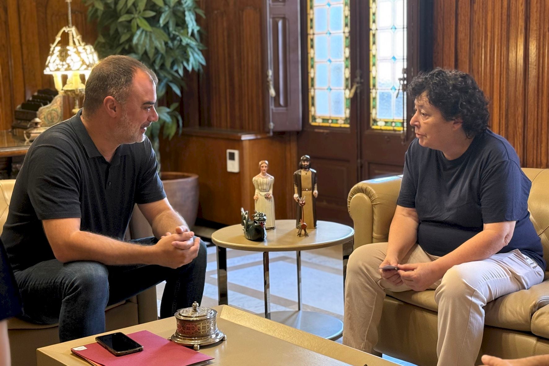 Reunió de l'alcalde de Terrassa, Jordi Ballart, amb Montserrat Font, nova cap de Protecció Civil de l'Ajuntament de Terrassa | Ajuntament de Terrassa