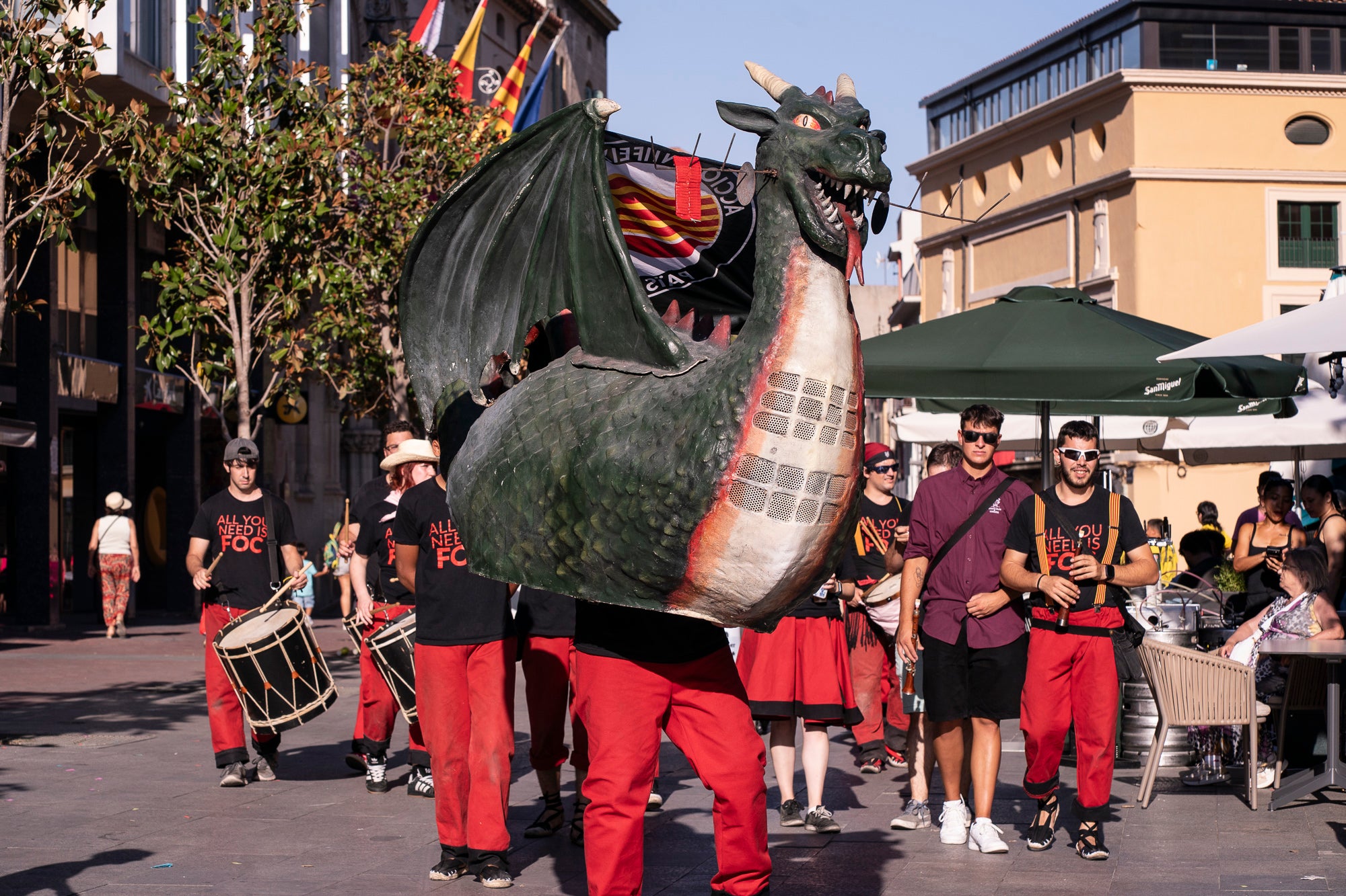Els carrers de Terrassa han tornat a acollir la Cercavila de Festa Major, la mostra de cultura popular i tradicional catalana de la ciutat. Enguany, l'acte ha comptat amb la presència de totes les colles protocol·làries; el Drac de Terrassa, els Geganters de Terrassa, Nans i Capgrossos de Terrassa, l'Esbart Egarenc, els Bastoners de Terrassa, els Minyons de Terrassa, els Castellers de Terrassa, els Diables de Terrassa i l'Àliga de Terrassa. A més, també actuat les colles sardanistes de la ciutat, les colles geganteres, les colles de diables i les colles d'imatgeria de foc, entre d'altres entitats culturals | Mireia Comas
