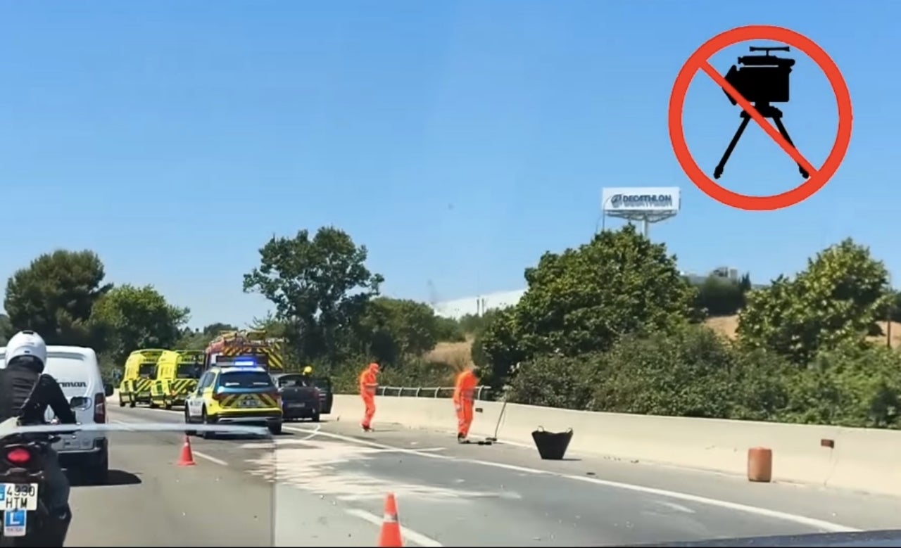 Accident a la C-58 al seu pas per Terrassa | AntiradarCatalà
