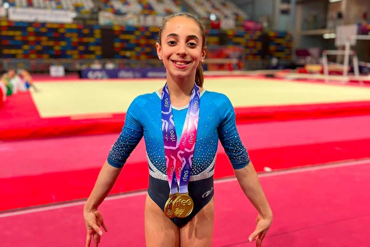 Claudia Boada, del Club Gimnàstic Terrassa, campiona d'Espanya per aparells en salt i barra | Club Gimnàstic Terrassa

