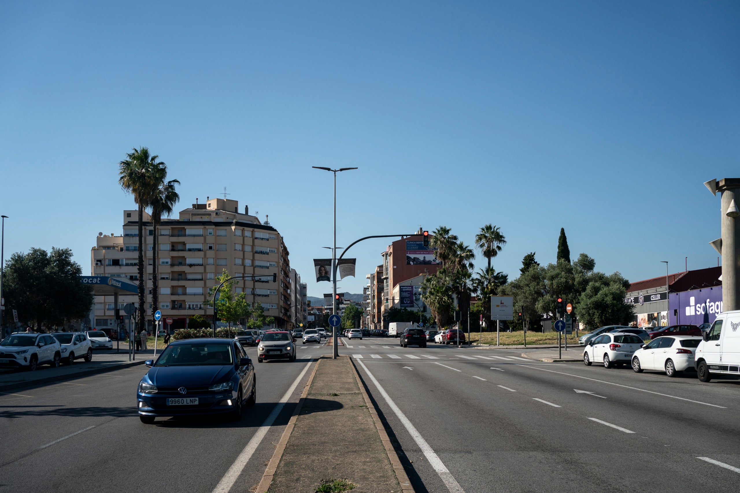 L'entrada i sortida de Terrassa des de les autopistes per la Rambleta del Pare Alegre, on hi ha d'anar una rotonda per a regular el trànsit | Mireia Comas