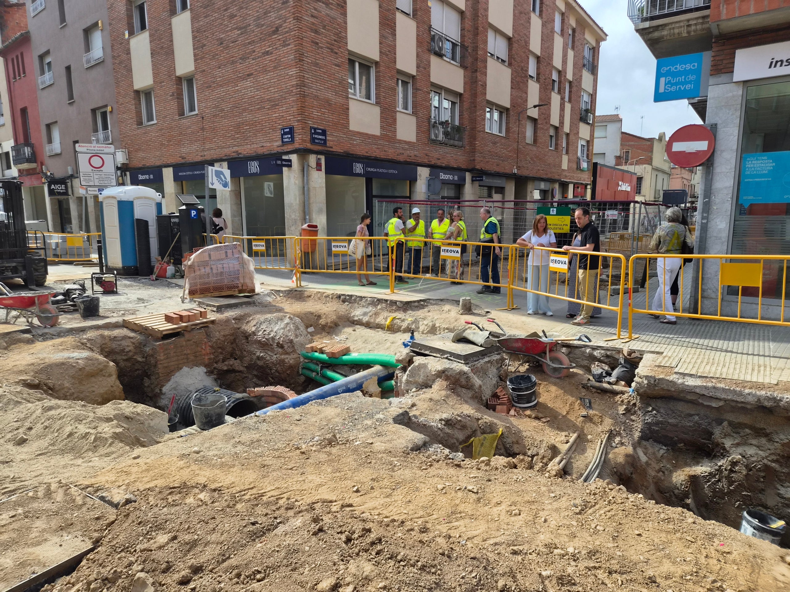 Obres al carrer d'Arquimedes de Terrassa | Lluïsa Tarrida