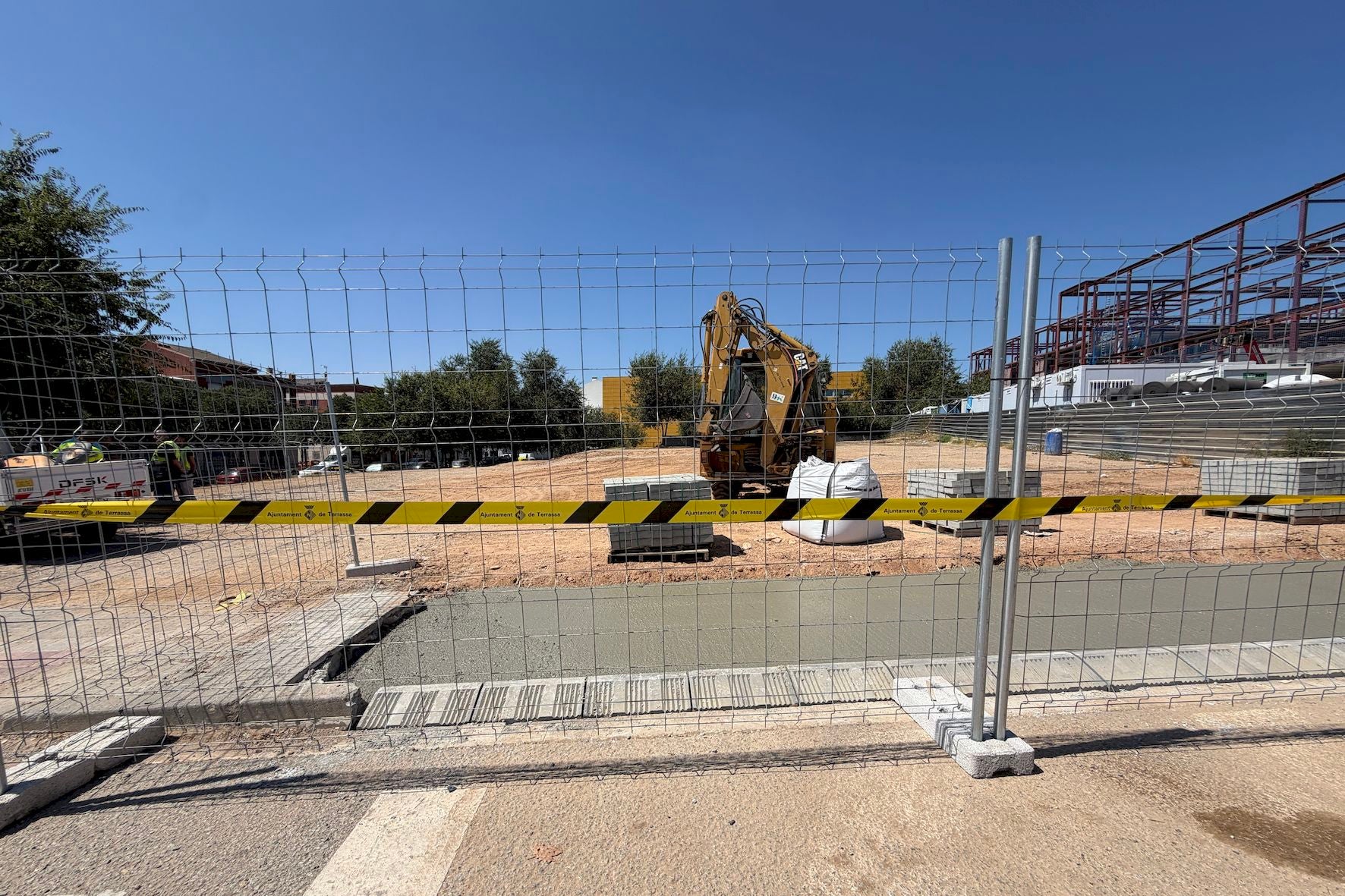 Visita d'obres  al nou aparcament a la Rambña de Francesc Macià | Aj. Terrassa