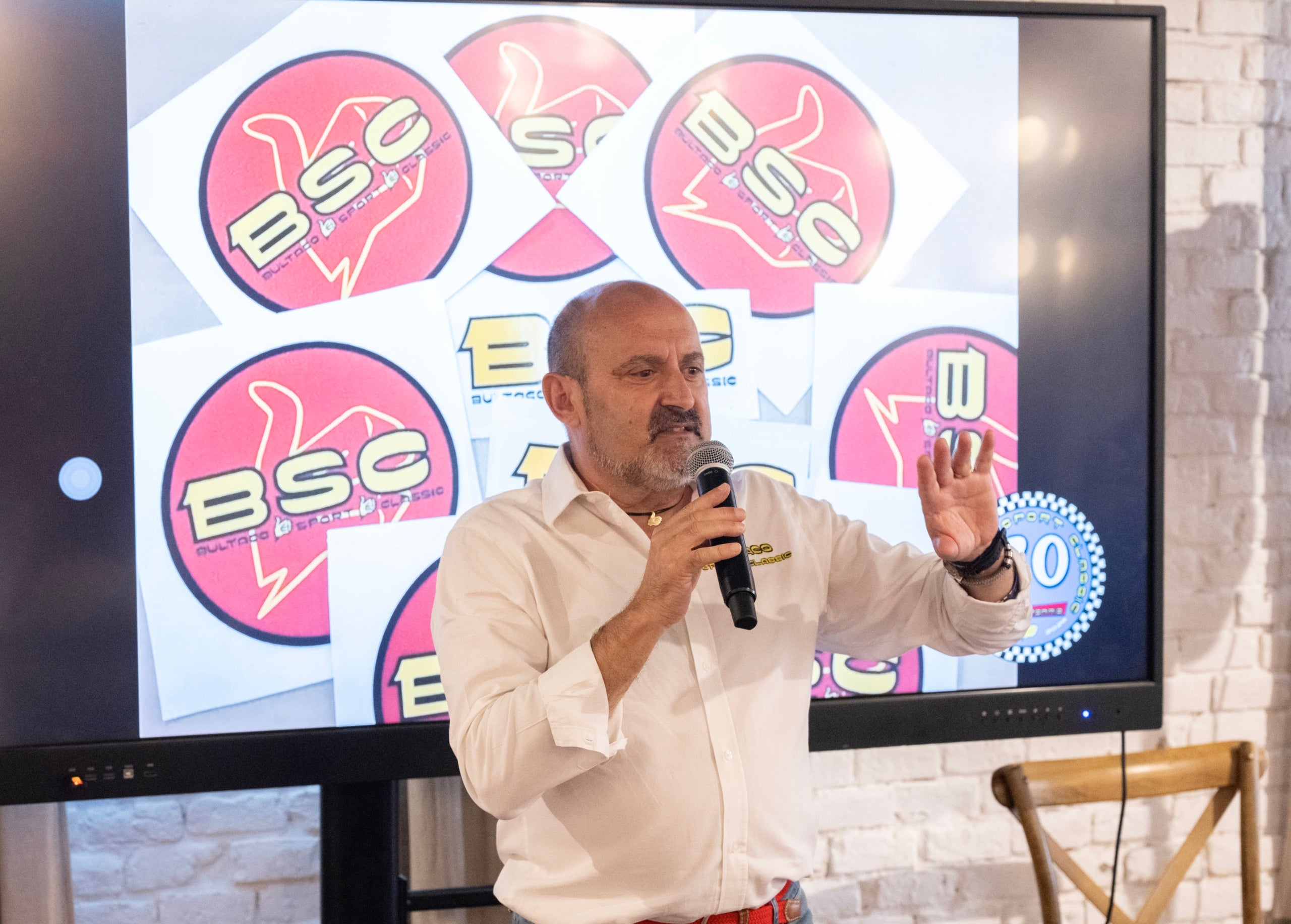El president del BSC, Ramon Codina, a la festa dels 30 anys del Moto-Club Bultaco Sport Classic a Sant Cugat del Vallès | BSC