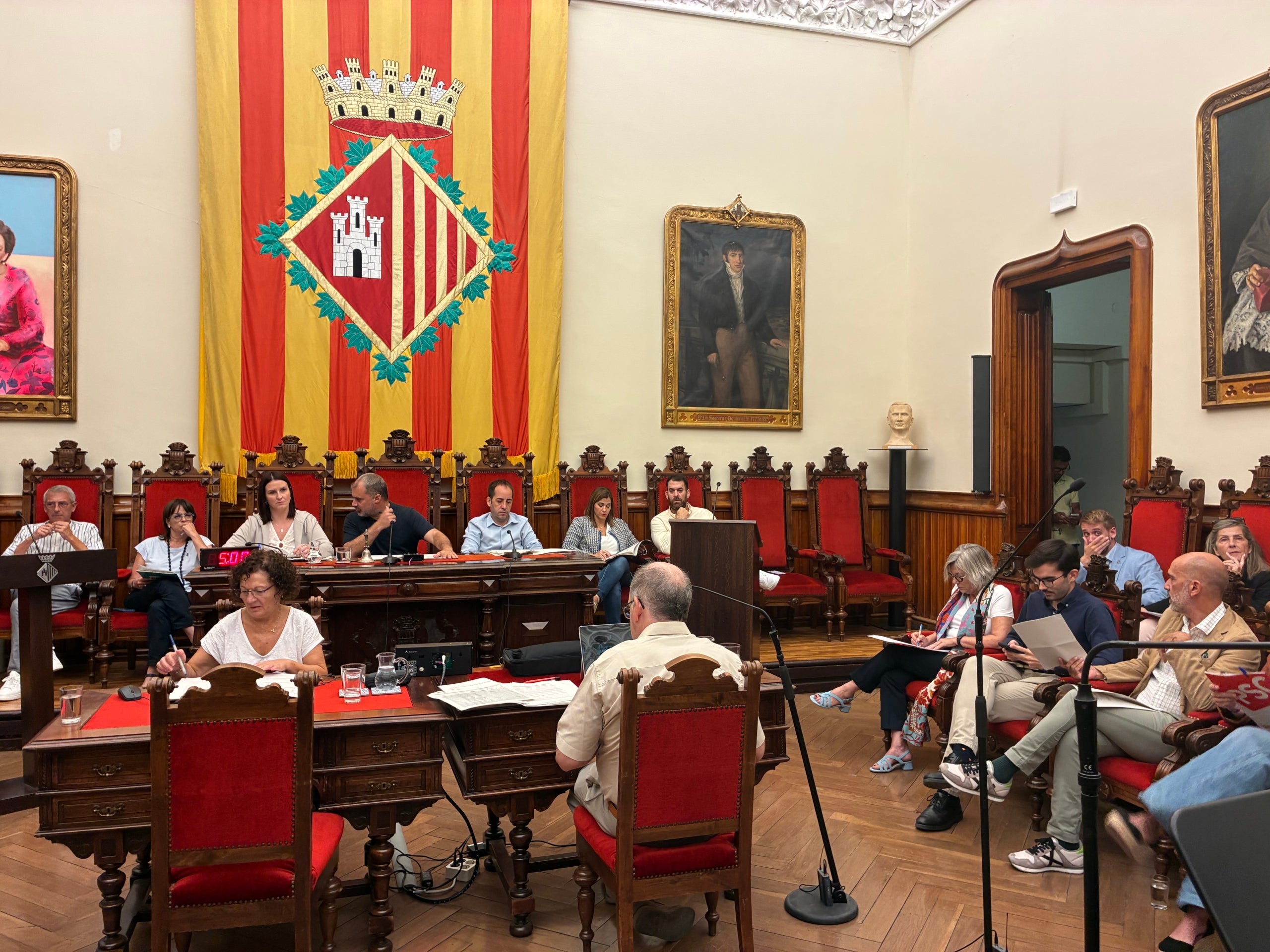El ple municipal de Terrassa en la seva sessió d'aquest mes de setembre aquest divendres | Vicenç Batalla
