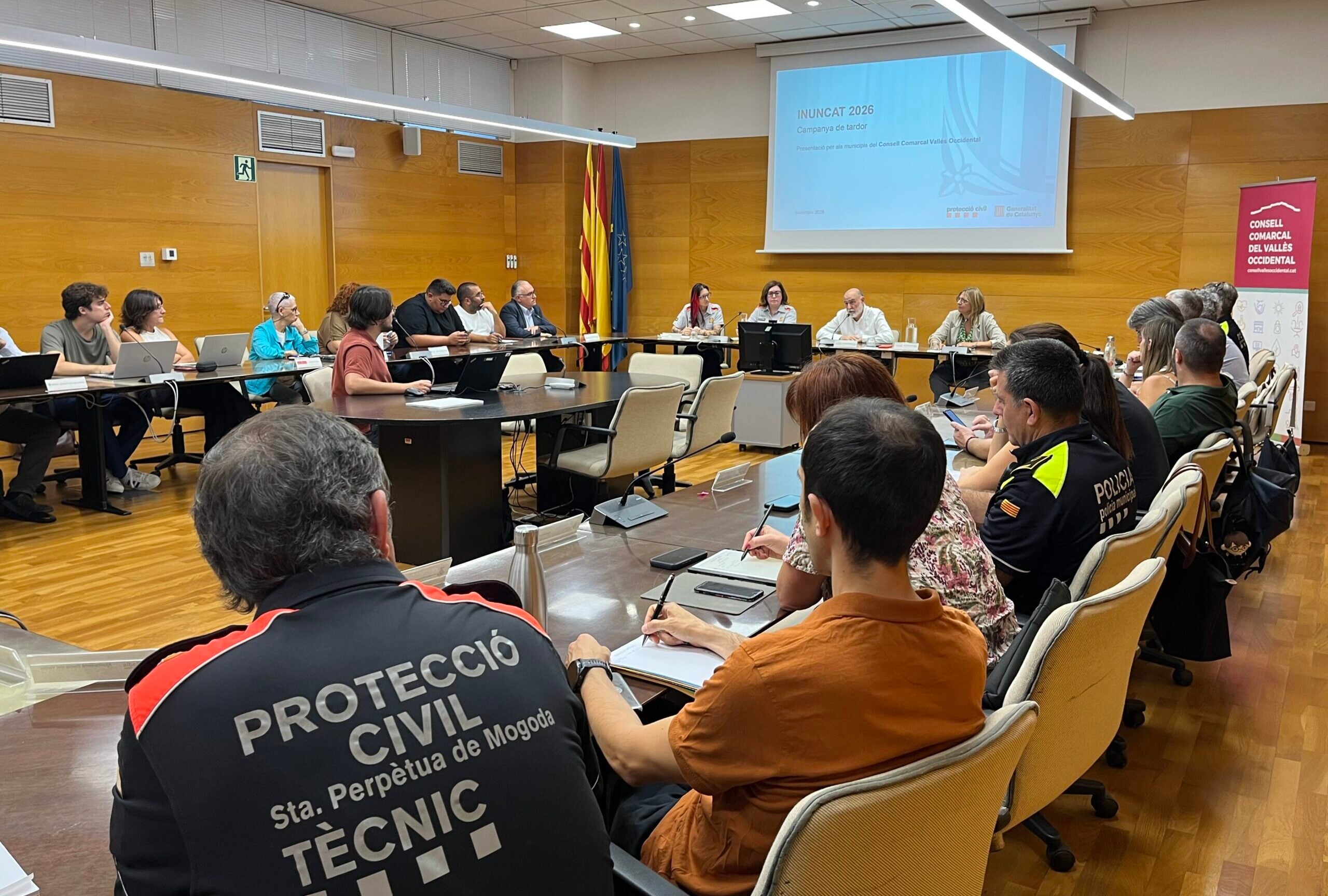 Sessió del Consell Comarcal del Vallès Occidental sobre el Pla especial d'emergències per inundacions de Catalunya (INUNCAT) | CCVOC
