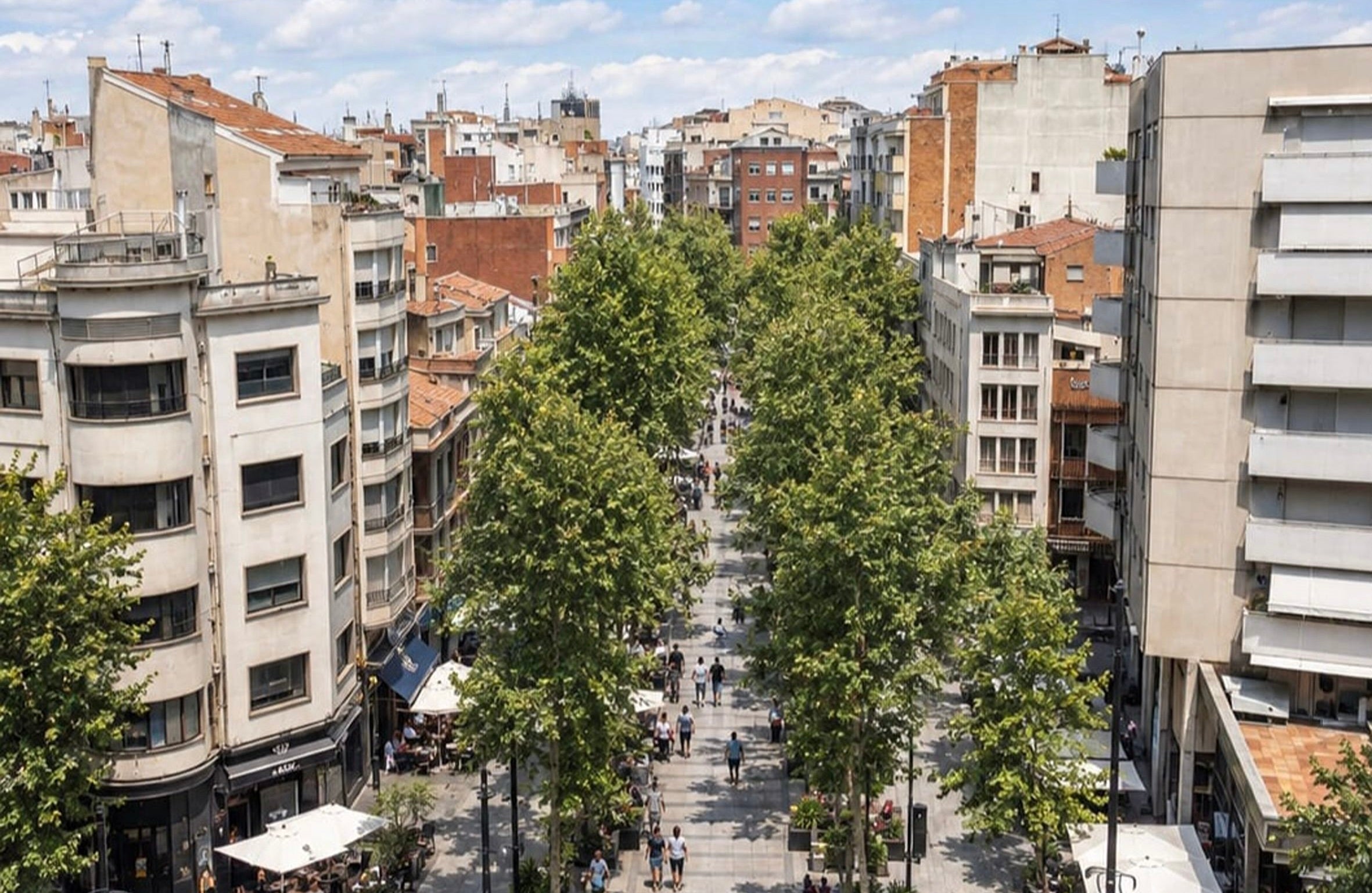 Projecció del projecte de Bosc Urbà al Portal de Sant Roc de Terrassa com a refugi climàtic per l'associació ecologista BiTer 