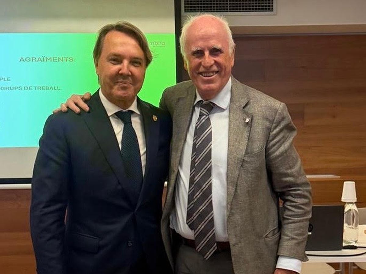 Santiago Sabatés i Mas amb el president de la Cambra de Comerç de Terrassa | Cambra de Comerç de Terrassa
