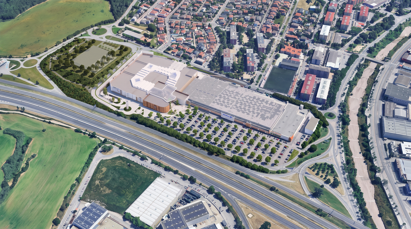 Imatge àrea del complex comercial a Can Parellada | Carrefour Property