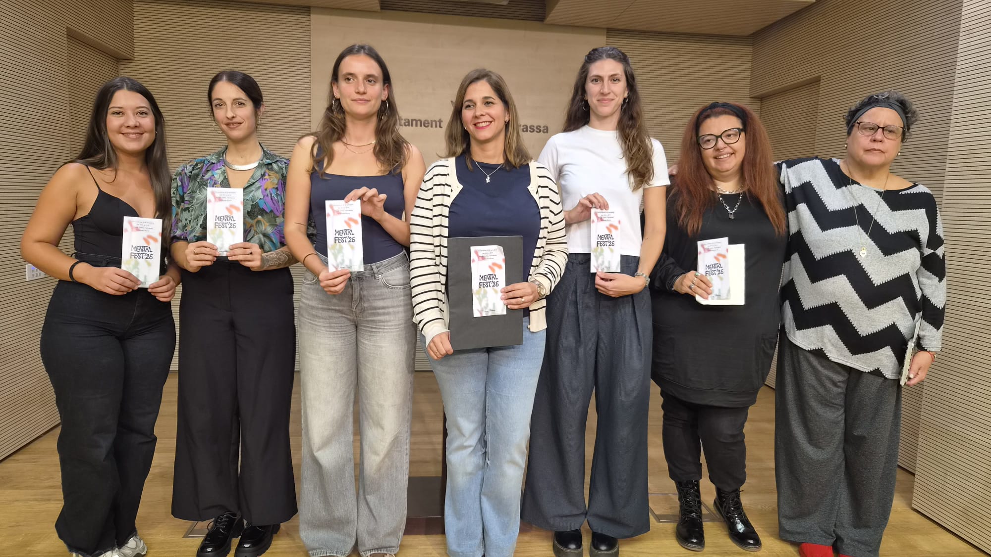 Presentació de la nova edició del Mental Fest, que se celebrarà el 16 d'octubre a la plaça Vella | Oriol Manrique