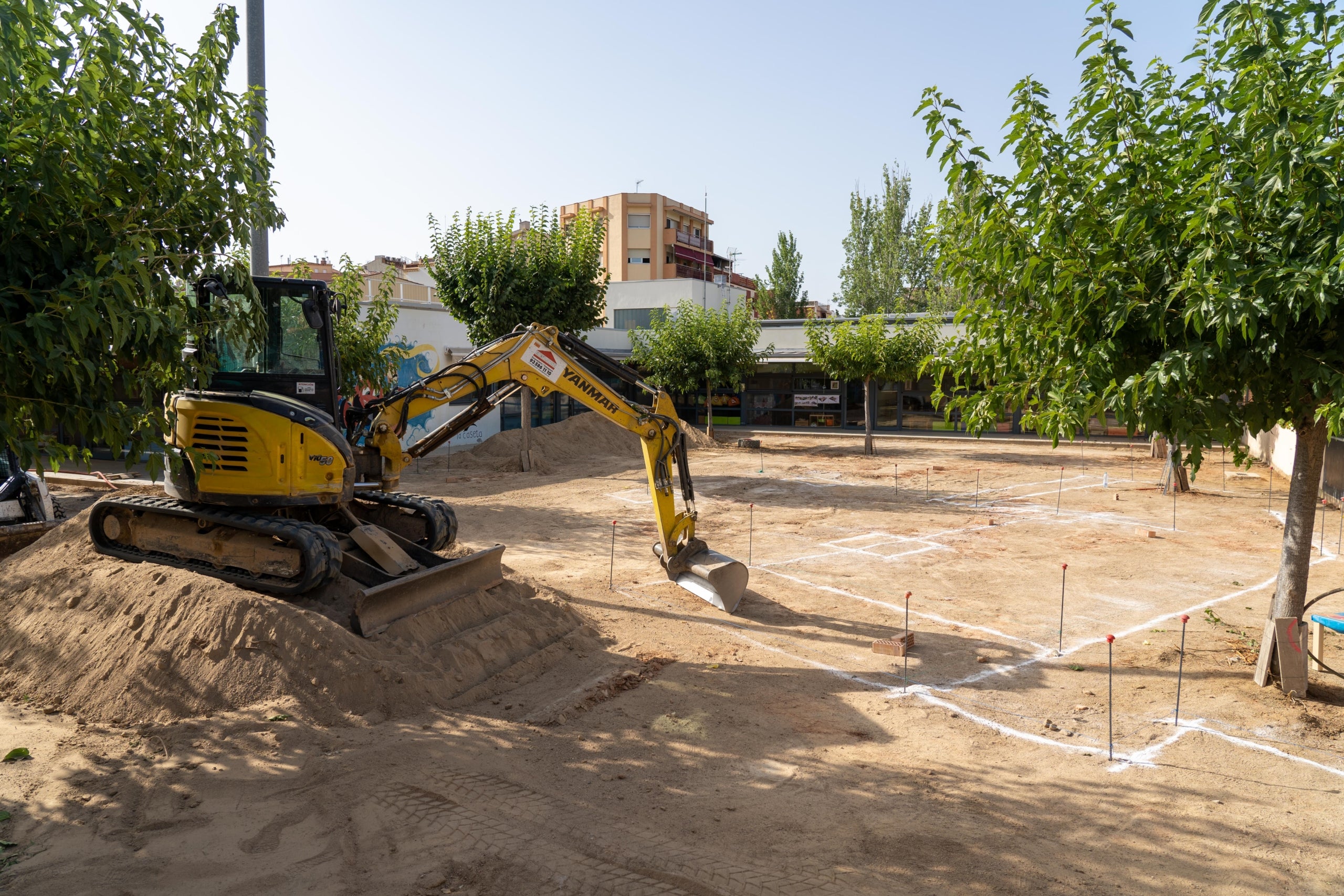 Obres de remodelació del pati de l'Escola Bressol La Caseta | Aleix Mateu