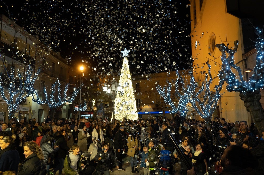 Festa de l'encesa dels llums de Nadal de l'any passat / Aleix Mateu. Via Ajuntament