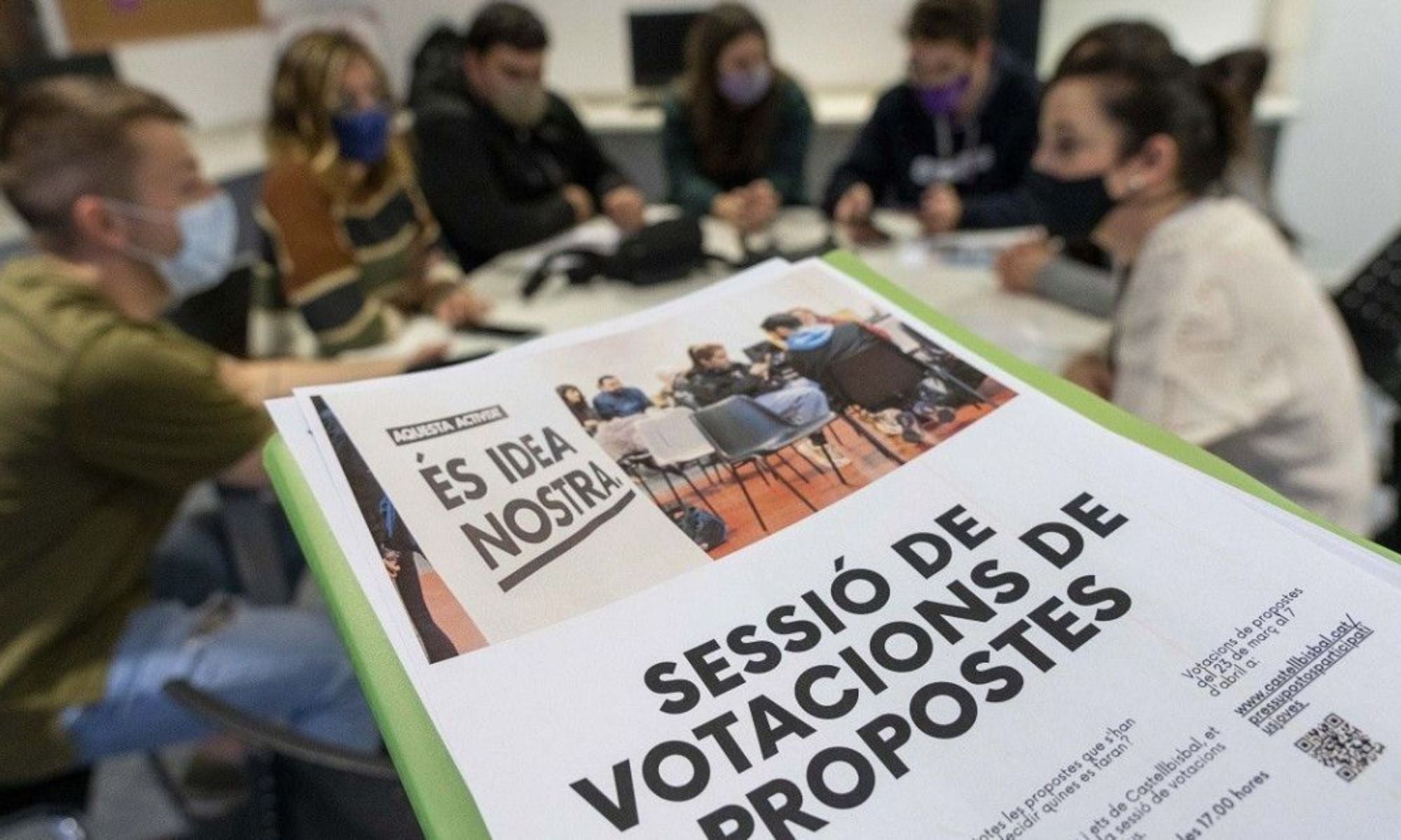 Fase de votacions de les propostes dels joves de Castellbisbal / Aleix Mateu. Via Ajuntament