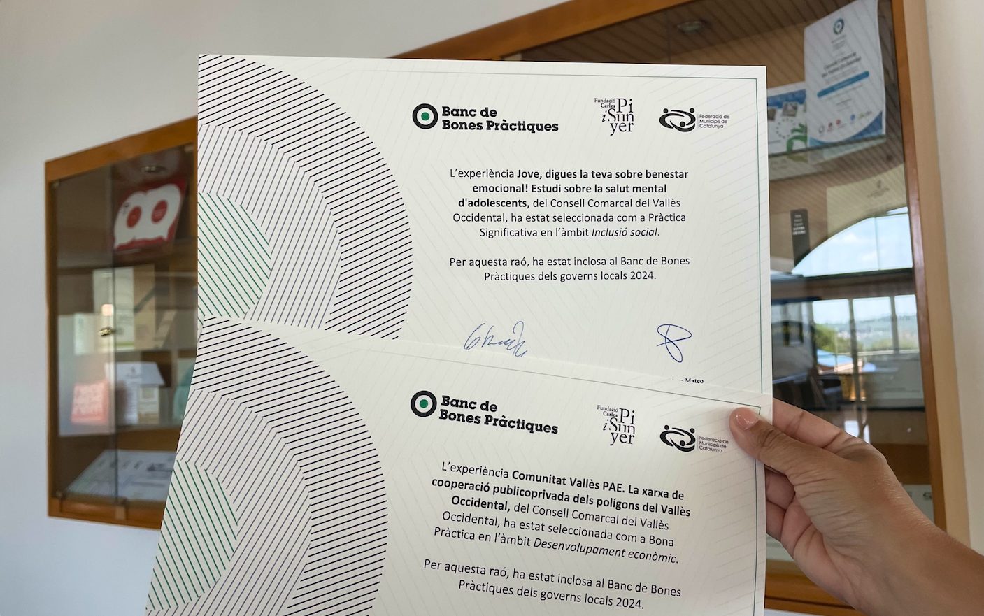 Dos projectes del Consell Comarcal reconeguts pel Banc de Bones pràctiques / CCVOC