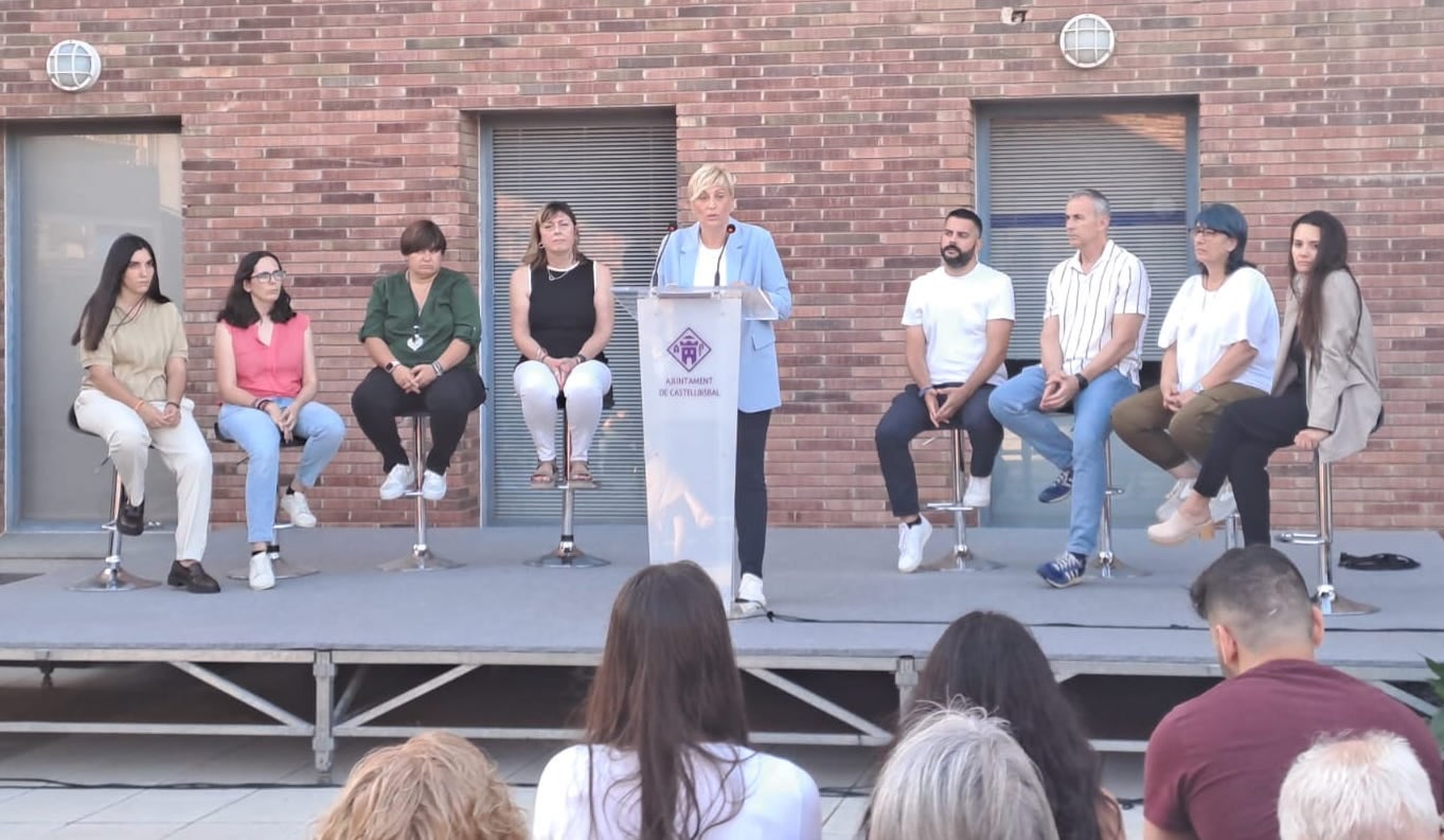 L'alcaldessa de Castellbisbal i l'equip de govern de l'Ajuntament han fet balanç del primer any de mandat / Oriol Manrique
