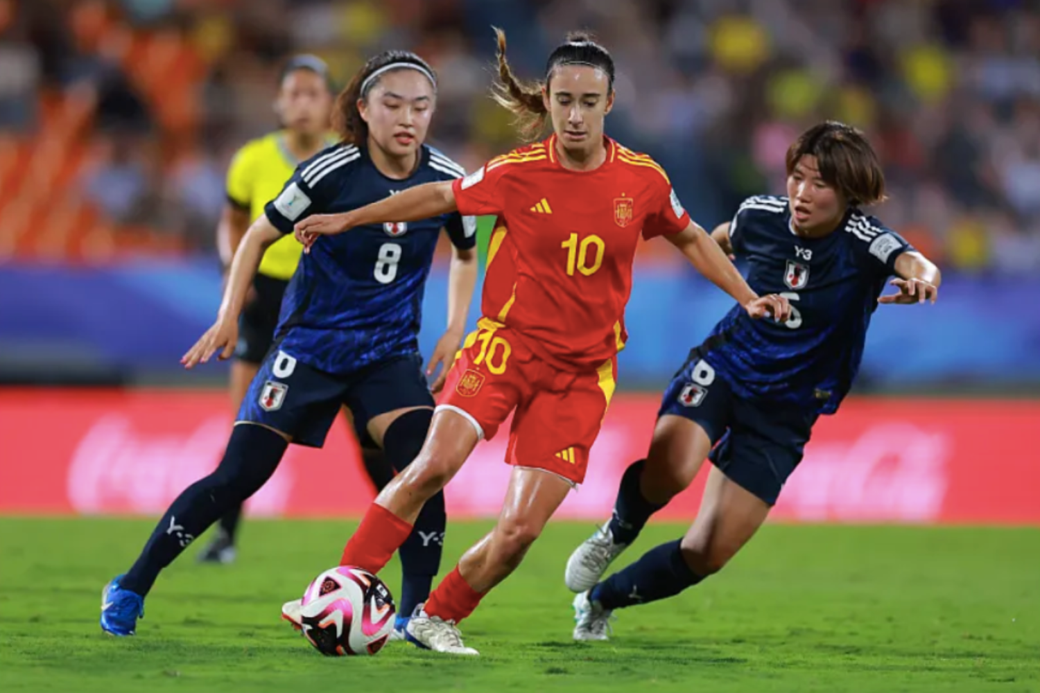 Júlia Bartel en el partit d'Espanya contra el Japó del Mundial de Colòmbia Sub-20 | RFEF
