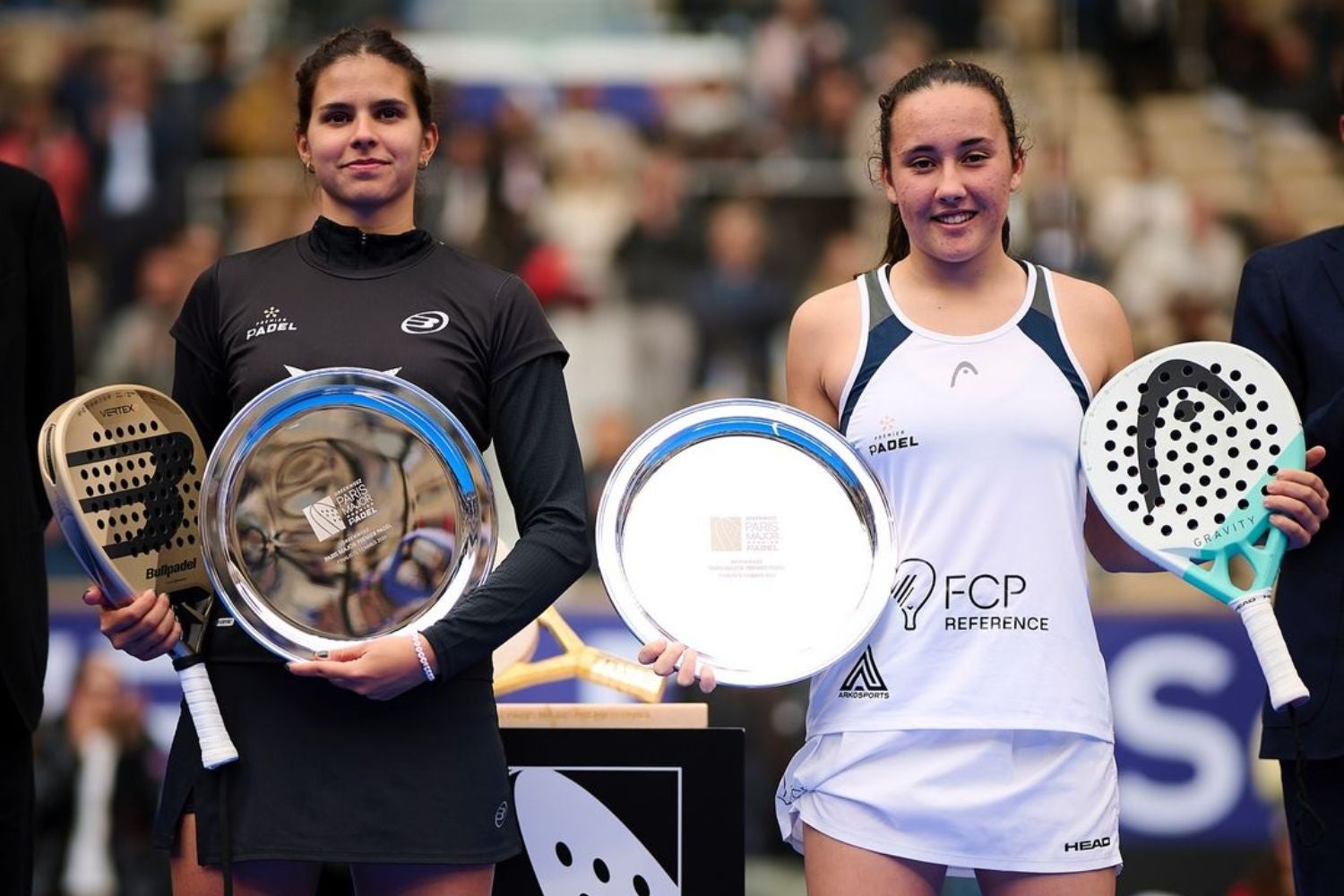Andrea Ustero i la seva companya, Delfi Brea, a la final del Paris Major Premier Pàdel | IPPA