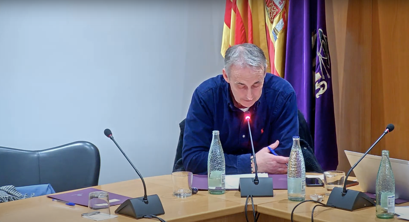 Luís Luque durant el ple municipal ordinari del 2 de desembre de 2024 | Ajuntament de Castellbisbal