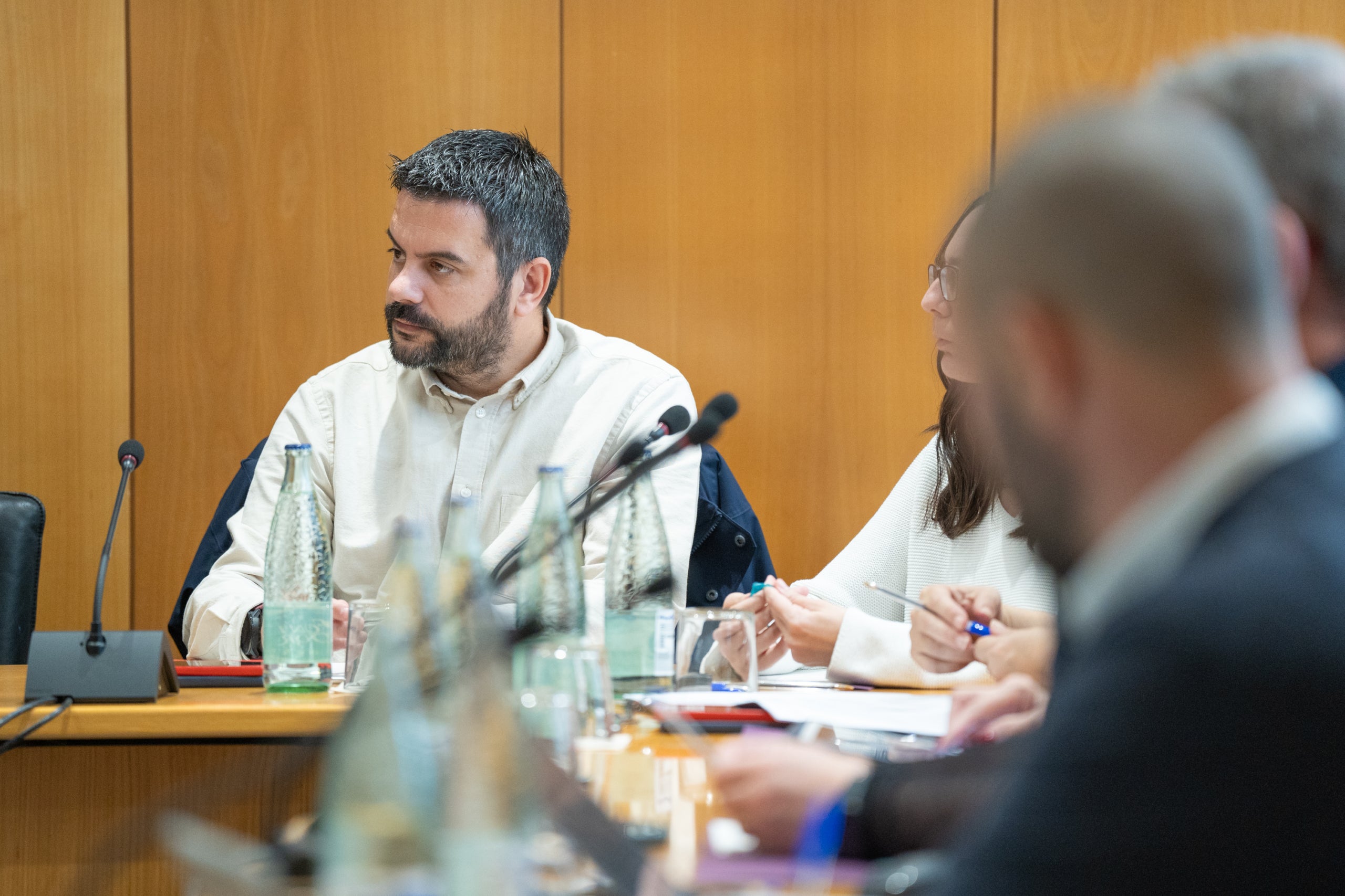 Jordi Piera, en un ple municipal de l'Ajuntament de Castellbisbal | Aj. Castellbisbal