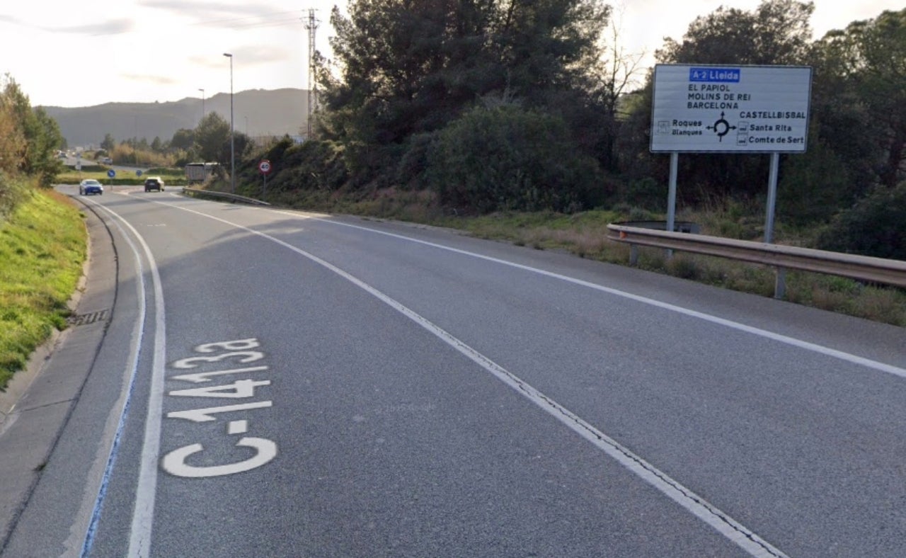 La c-1413a al seu pas per Castellbisbal | G.E.