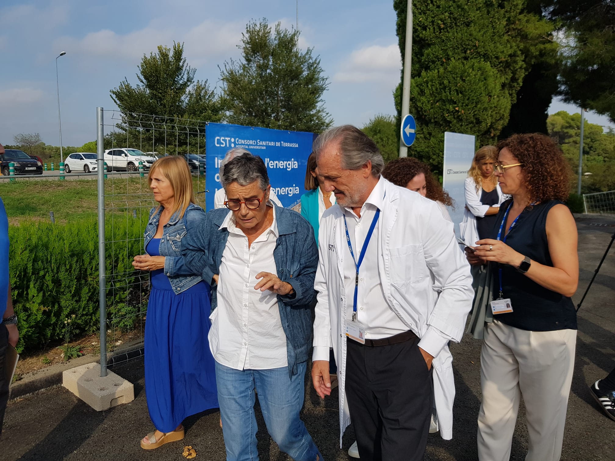 La consellera Olga Pané ha estat aquest dimecres a l'Hospital Universitari de Terrassa | Lluïsa Tarrida