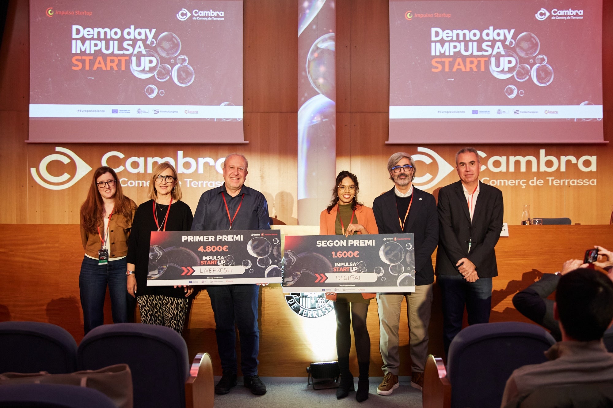 La Cambra de Comerç de Terrassa premia els projectes de base tecnològica Livefresh i Digipal | Cambra de Comerç de Terrassa