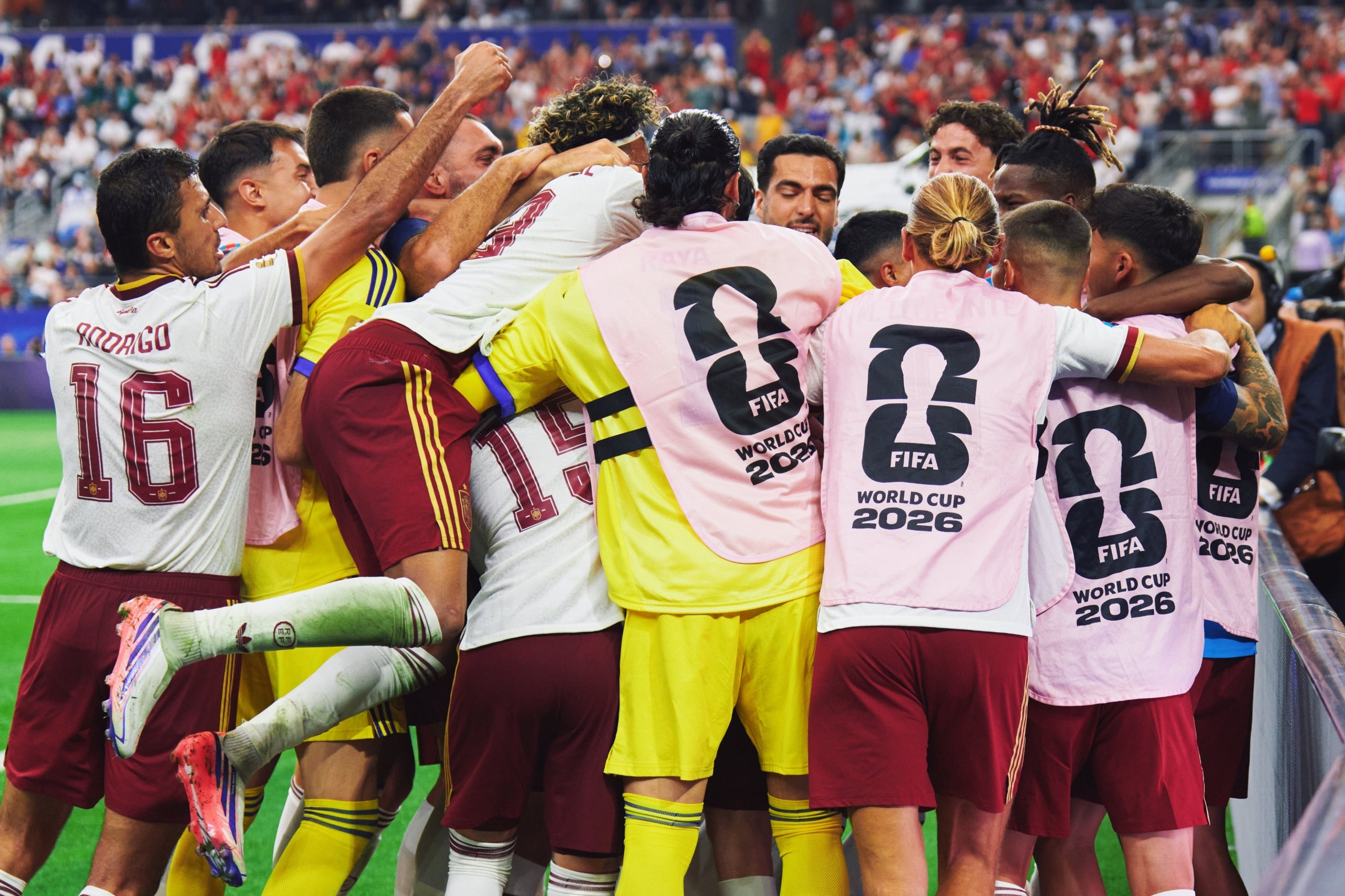 Imatges del partit d'Espanya contra França a la semifinal de la Copa del Món | @SEFutbol
